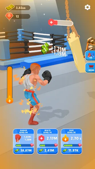 Tap Punch - 3D Boxing [MOD: безлимитные деньги и урон] Screenshot 1