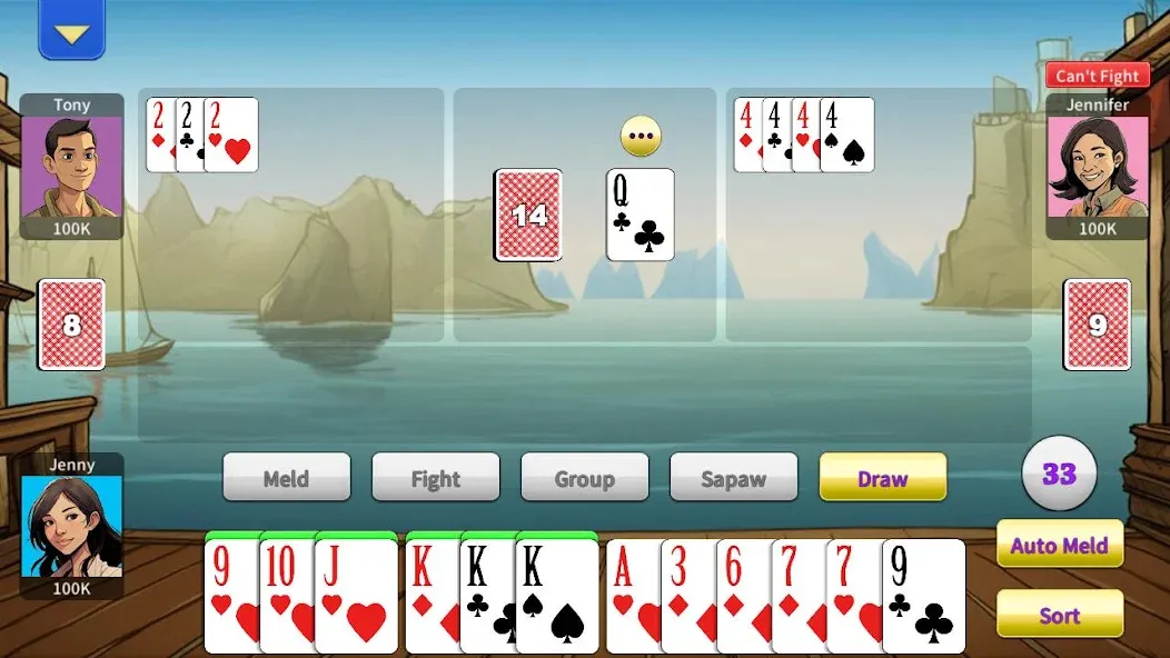 Tongits Offline - KK Tongits [MOD: игра без интернета с бонусами] Screenshot 2