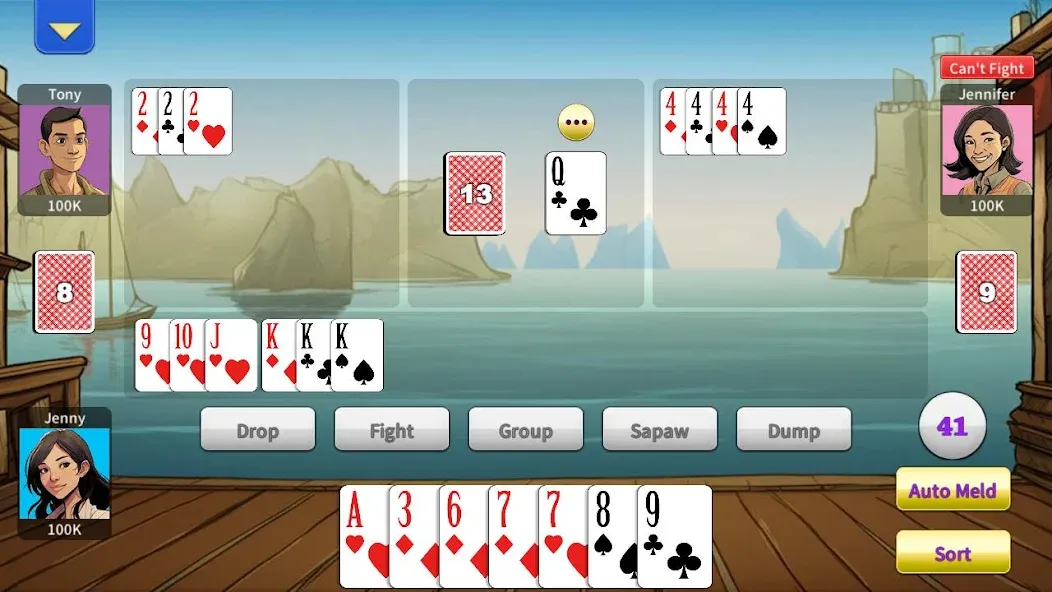 Tongits Offline - KK Tongits [MOD: игра без интернета с бонусами] Screenshot 3