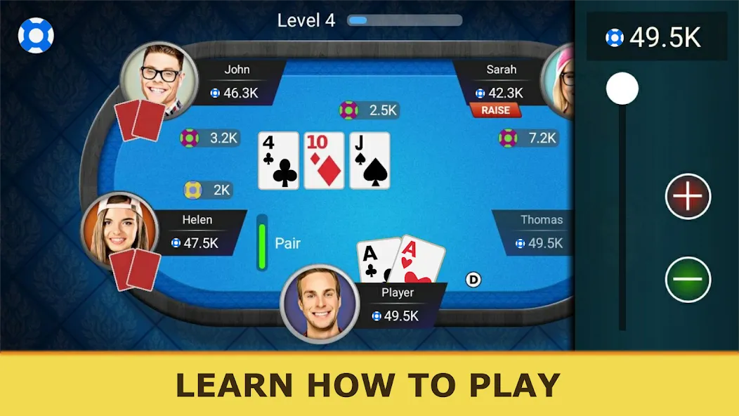 Poker Offline: Texas Holdem [MOD: безлимитные фишки и всё открыто] Screenshot 3