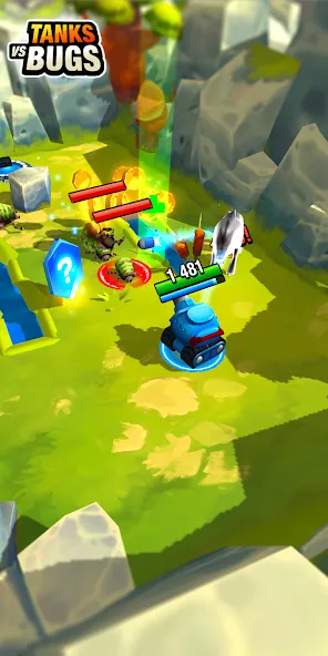 Tanks vs Bugs [MOD: безлимитные деньги и мощные танки] Screenshot 2