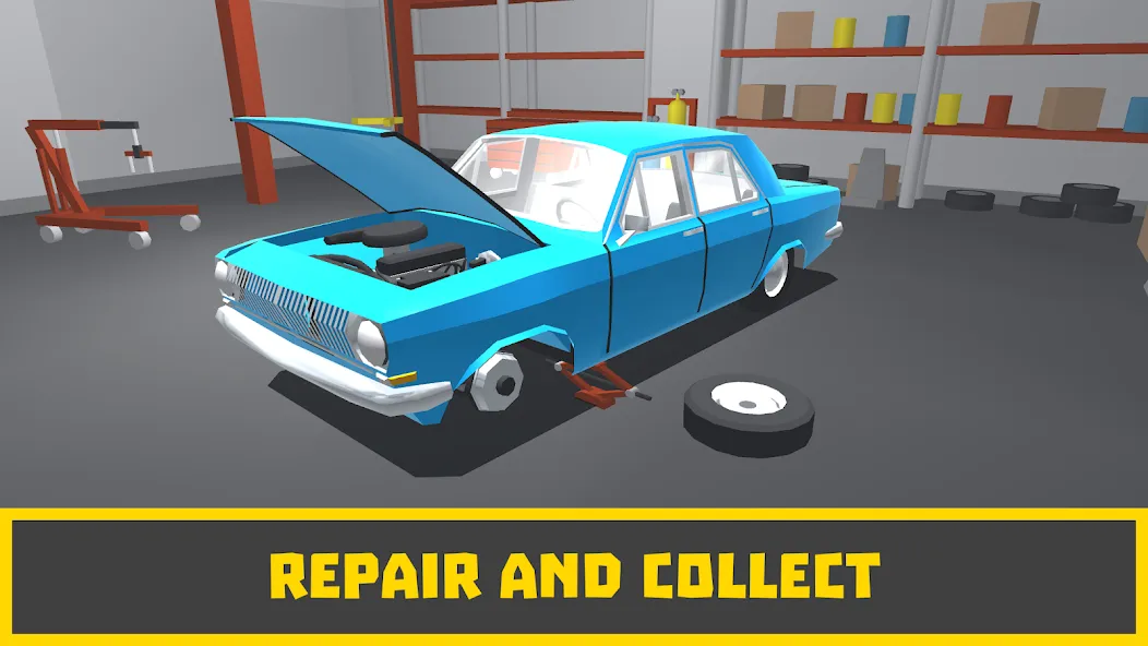 Retro Garage - Car Mechanic [MOD: безлимитные деньги и запчасти] Screenshot 1