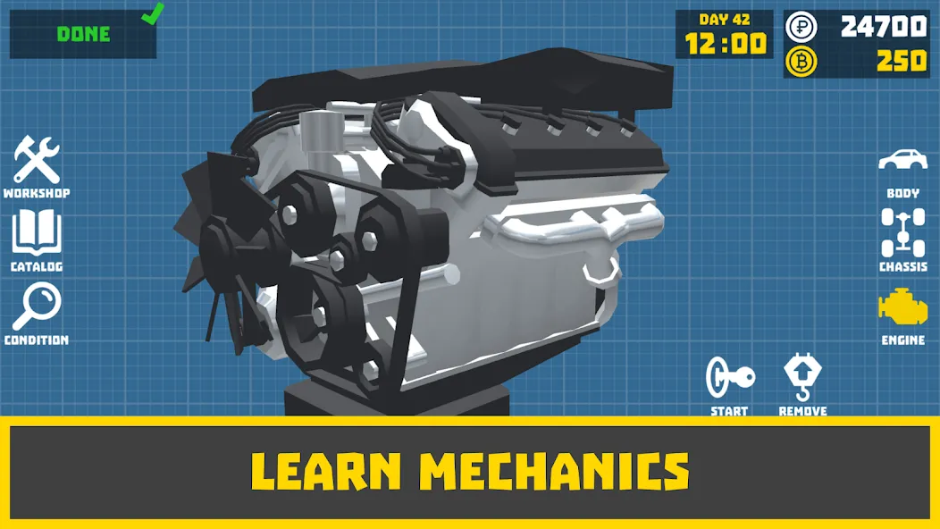 Retro Garage - Car Mechanic [MOD: безлимитные деньги и запчасти] Screenshot 4