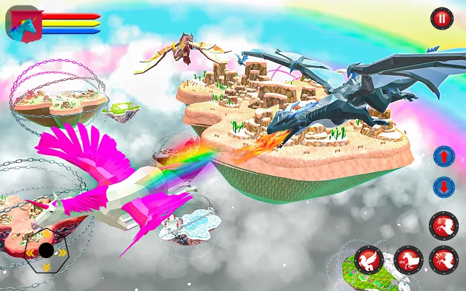 Flying Unicorn Pegasus Games [MOD: бесконечная энергия и быстрый полёт] Screenshot 1
