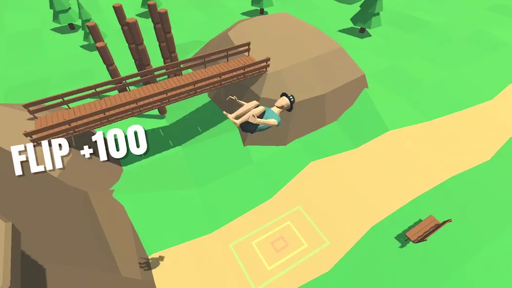 Flip Trickster - Parkour Simul [MOD: безлимитные деньги и все уровни] Screenshot 1