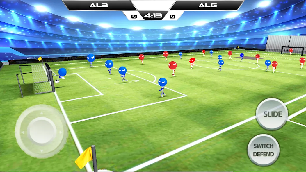 Stickman Soccer Football Game [MOD: безлимитные монеты и открыты все команды] Screenshot 2