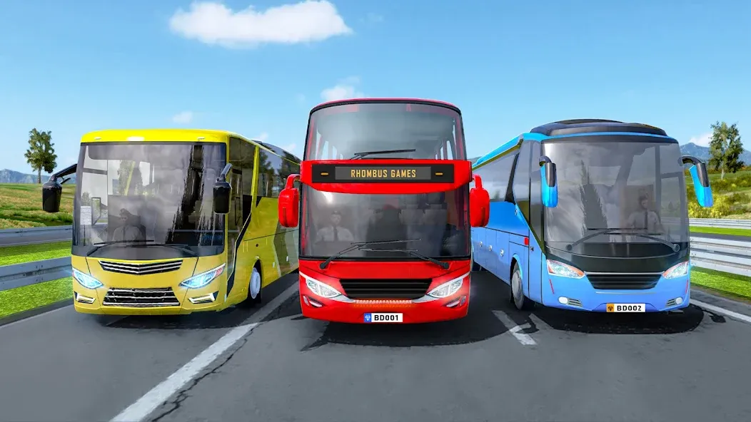 Highway Bus Simulator Bus Game [MOD: безлимитное топливо и все автобусы открыты] Screenshot 1