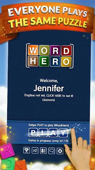 WordHero : word finding game [MOD: безлимитные подсказки и подсвеченные слова] Screenshot 2