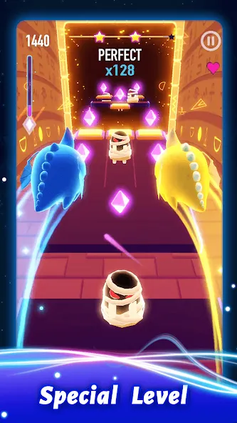 Rolling Twins: Music Ball Rush [MOD: безлимитные деньги и алмазы] Screenshot 1