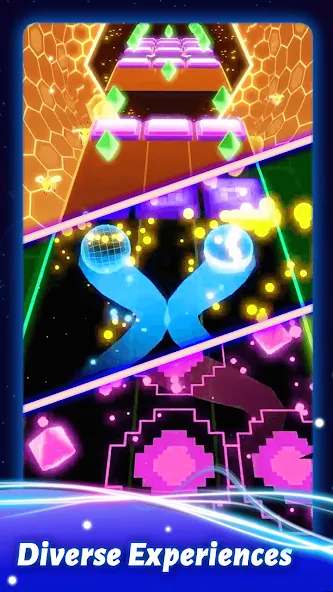 Rolling Twins: Music Ball Rush [MOD: безлимитные деньги и алмазы] Screenshot 5