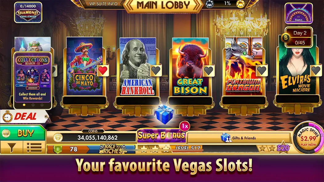 Black Diamond Casino Slots [MOD: безлимитные монеты и джекпоты] Screenshot 5