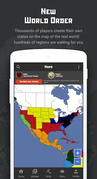 Rival Regions: world strategy [MOD: безлимитные ресурсы и влияние] Screenshot 1