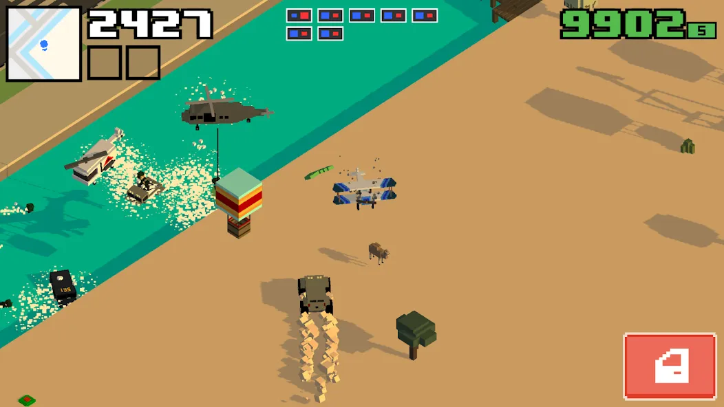 Smashy Road: Wanted 2 [MOD: безлимитные деньги и все машины] Screenshot 2