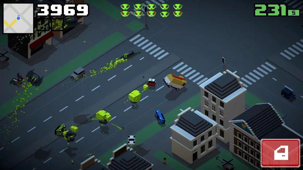Smashy Road: Wanted 2 [MOD: безлимитные деньги и все машины] Screenshot 4
