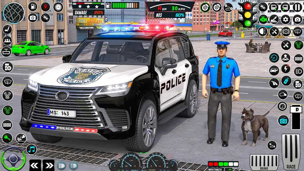 US Police Car Parking - King [MOD: безлимитные деньги и все машины] Screenshot 1