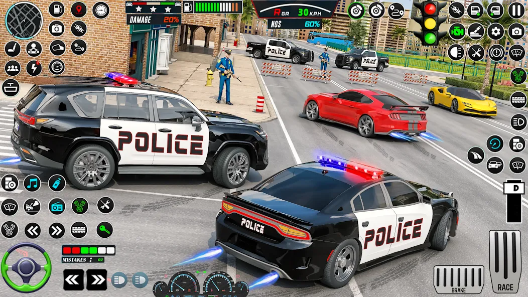 US Police Car Parking - King [MOD: безлимитные деньги и все машины] Screenshot 2