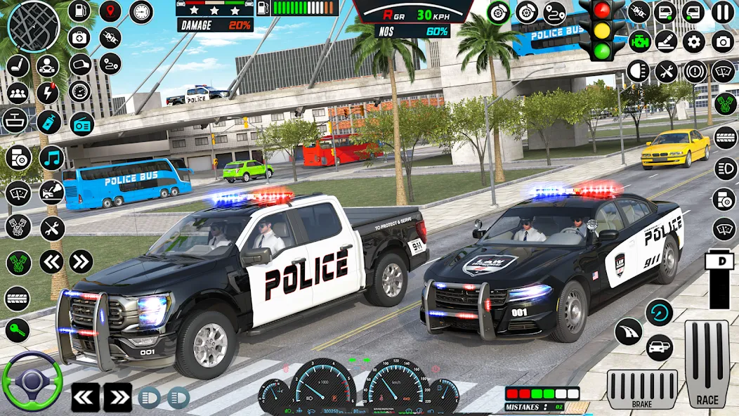 US Police Car Parking - King [MOD: безлимитные деньги и все машины] Screenshot 4