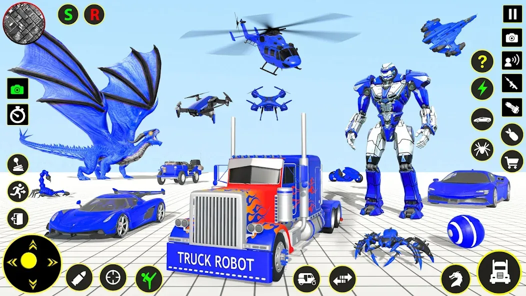 Truck Game - Car Robot Games [MOD: безлимитные деньги и топливо] Screenshot 1