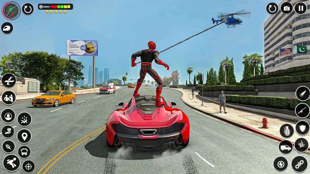 Spider Rope Games - Crime Hero [MOD: безлимитные деньги и открыты все уровни] Screenshot 2