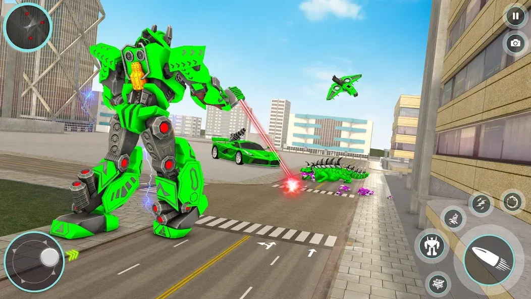 Crocodile Animal Robot Games [MOD: безлимитные монеты и все роботы открыты] Screenshot 3