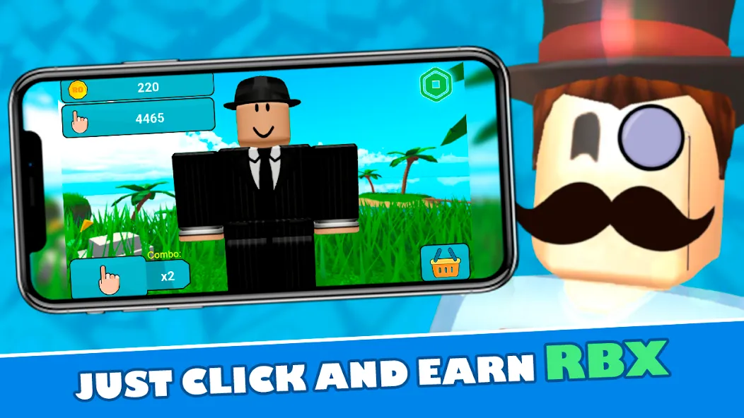 RoClicker - Robux [MOD: безлимитные робуксы и быстрый клик] Screenshot 1