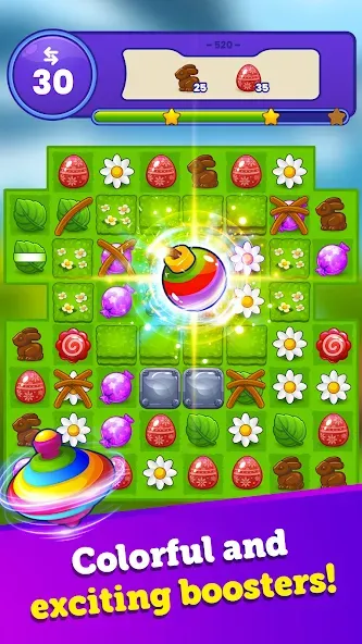 Easter Magic - Match 3 Game [MOD: безлимитные жизни и монеты] Screenshot 2
