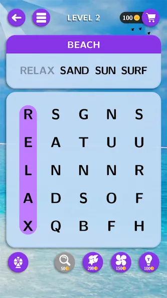World of Word Search [MOD: безлимитные подсказки и монеты] Screenshot 1