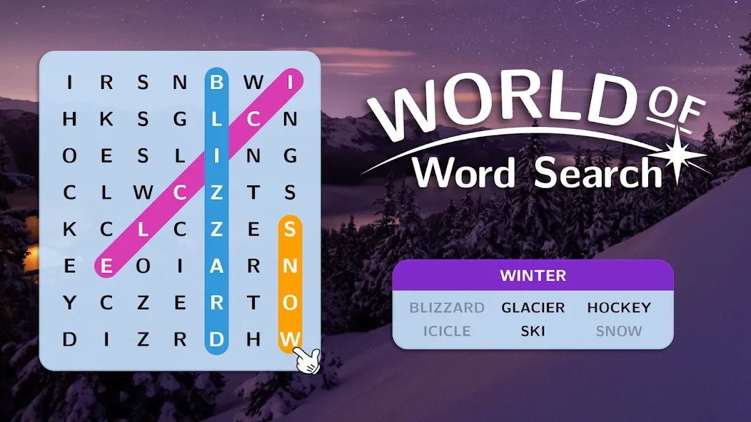 World of Word Search [MOD: безлимитные подсказки и монеты] Screenshot 5