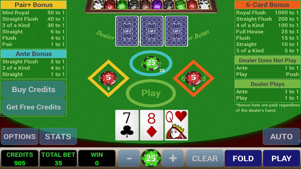 Ace 3-Card Poker [MOD: безлимитные фишки и удачная раздача] Screenshot 2