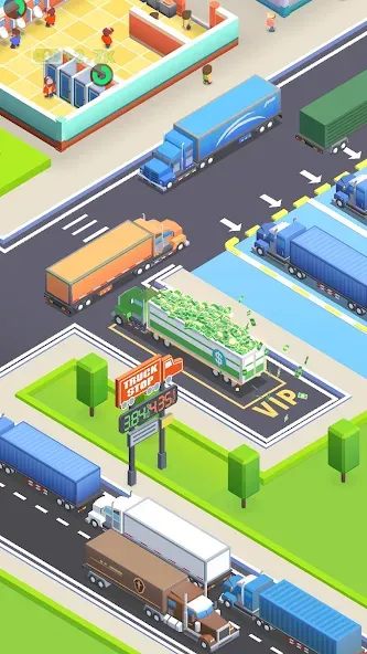 Travel Center Tycoon [MOD: безлимитные деньги и ускоренная прокачка] Screenshot 5