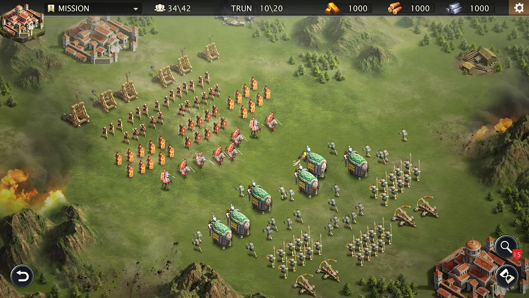Grand War: Rome Strategy Games [MOD: безлимитные деньги и ресурсы] Screenshot 4