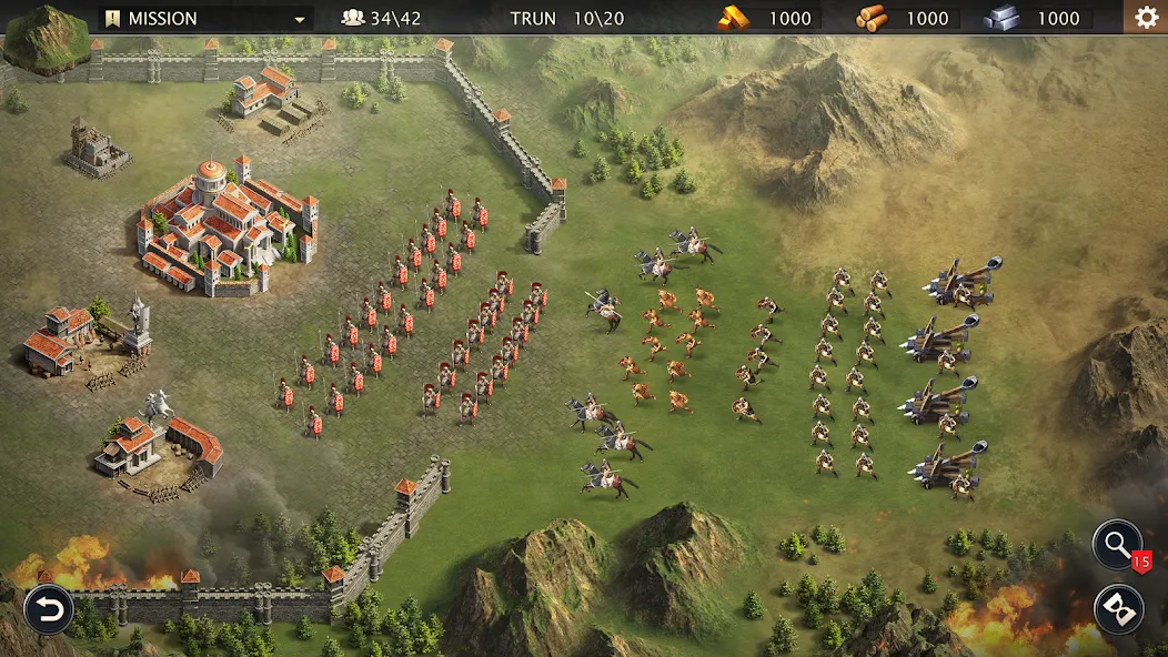 Grand War: Rome Strategy Games [MOD: безлимитные деньги и ресурсы] Screenshot 5