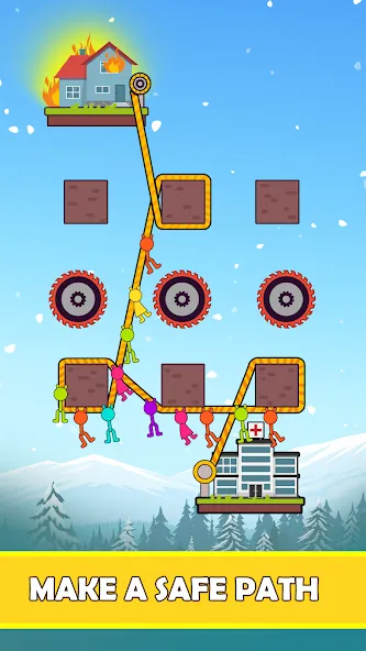 Rope Puzzle [MOD: безлимитные подсказки и все уровни] Screenshot 2