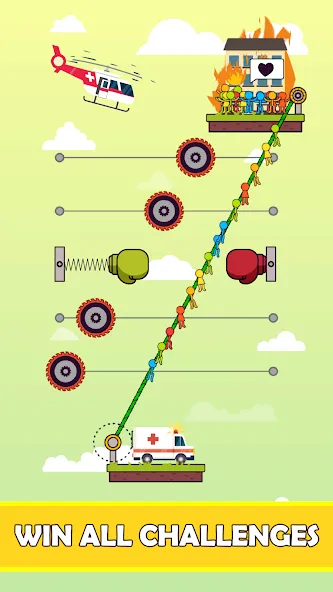 Rope Puzzle [MOD: безлимитные подсказки и все уровни] Screenshot 5