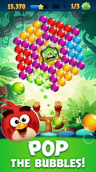 Angry Birds POP Bubble Shooter [MOD: безлимитные бустеры и жизни] Screenshot 1