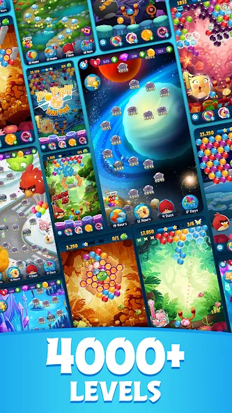 Angry Birds POP Bubble Shooter [MOD: безлимитные бустеры и жизни] Screenshot 2