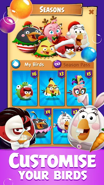Angry Birds POP Bubble Shooter [MOD: безлимитные бустеры и жизни] Screenshot 5