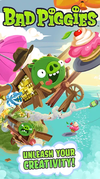 Bad Piggies [MOD: безлимитные ресурсы и открыты все уровни] Screenshot 1