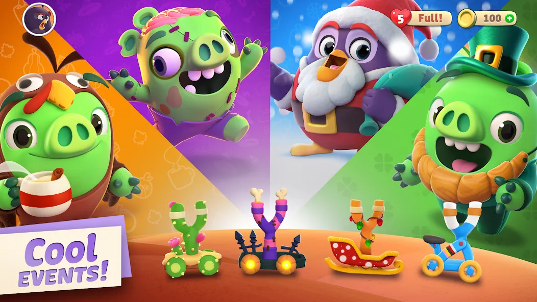 Angry Birds Journey [MOD: безлимитные жизни и открыты все уровни] Screenshot 3