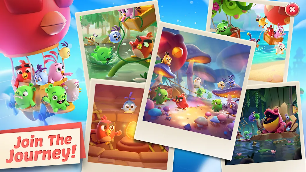 Angry Birds Journey [MOD: безлимитные жизни и открыты все уровни] Screenshot 5