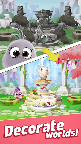 Angry Birds Match 3 [MOD: безлимитные жизни и монеты] Screenshot 4