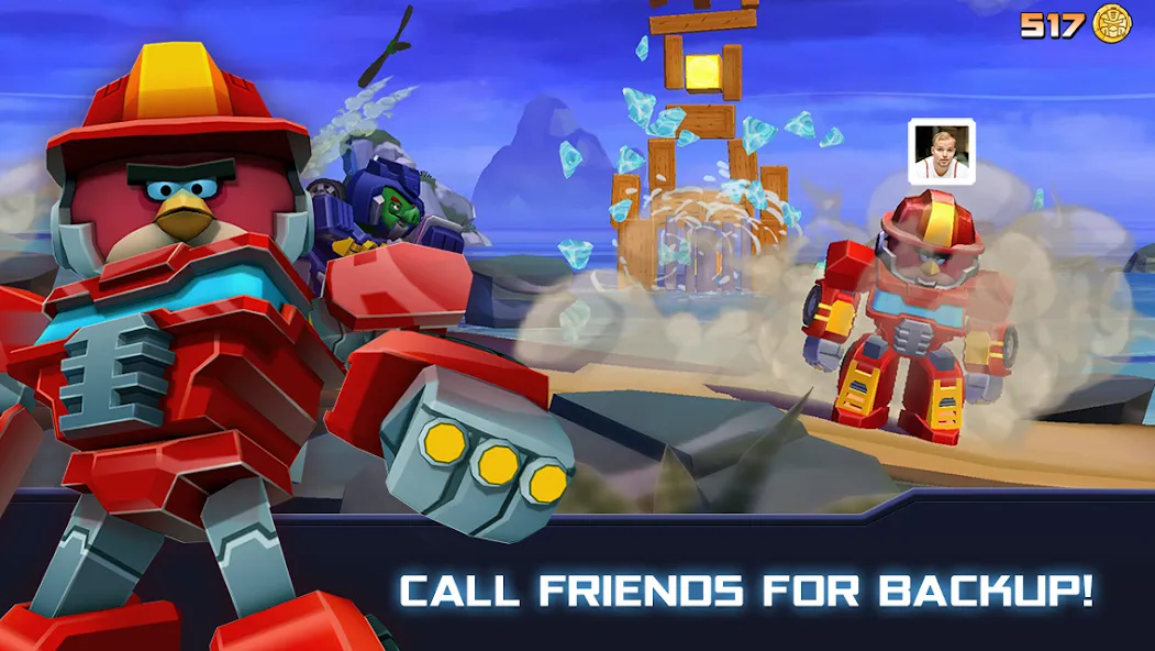 Angry Birds Transformers [MOD: безлимитные монеты и алмазы] Screenshot 3