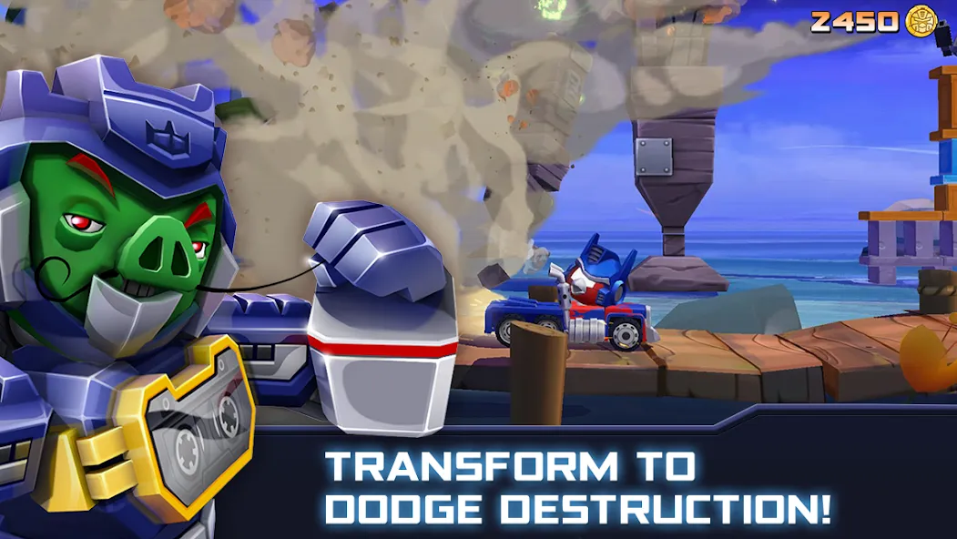 Angry Birds Transformers [MOD: безлимитные монеты и алмазы] Screenshot 4