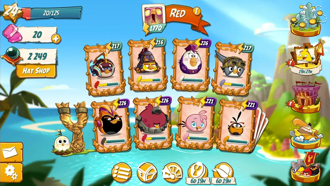 Angry Birds 2 [MOD: безлимитные монеты и все уровни] Screenshot 5