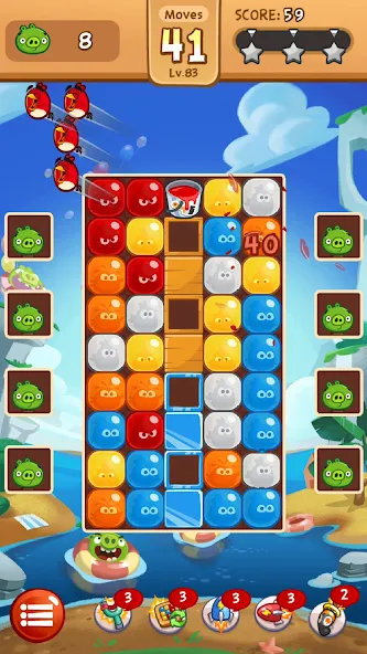 Angry Birds Blast [MOD: безлимитные жизни и усилители] Screenshot 1