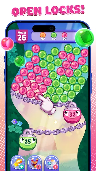 Angry Birds Dream Blast [MOD: безлимитные жизни и ходов] Screenshot 1
