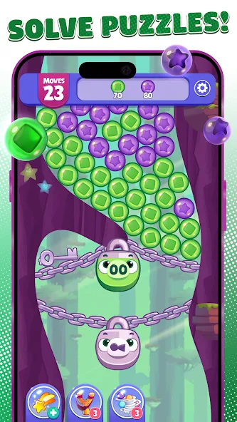 Angry Birds Dream Blast [MOD: безлимитные жизни и ходов] Screenshot 2