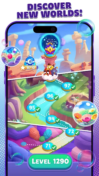 Angry Birds Dream Blast [MOD: безлимитные жизни и ходов] Screenshot 5