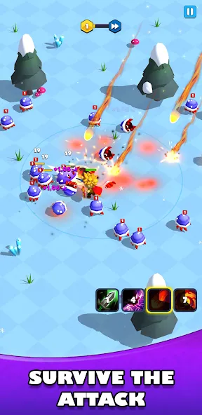 Idle Warrior Defence RPG [MOD: безлимитные деньги и усиленные герои] Screenshot 2