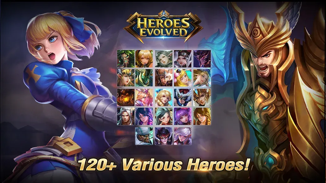 Heroes Evolved [MOD: бесконечные ресурсы и усиленные герои] Screenshot 4